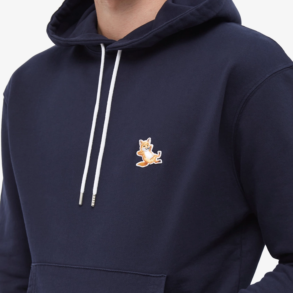 Maison Kitsune Chillax Fox Patch Classic Hoodie Navy